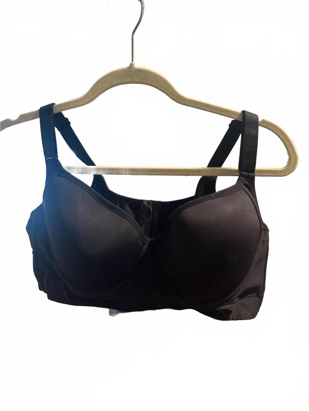 Black Full Coverage Support Bra 44A w/Adjustable Straps